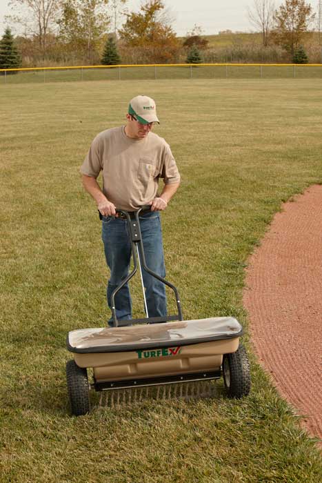 TurfEx TS95 Walk-Behind Drop Spreader