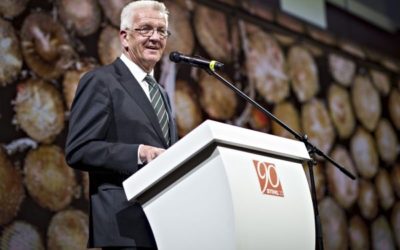 Prime Minister Winfried Kretschmann Congratulates Stihl On 90th Anniversary